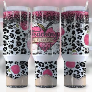 Teacher Appreciation Custom Stanley Quencher 40oz Stainless Steel Tumbler With Handle