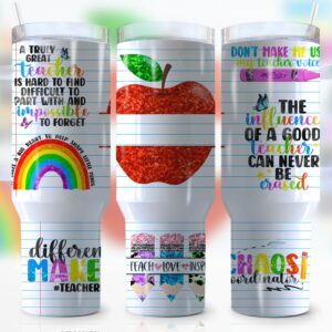 Teacher Custom Stanley Quencher 40oz Stainless Steel Tumbler With Handle