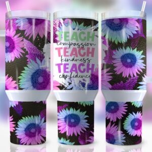 Teacher Life Custom Stanley Quencher 40oz Stainless Steel Tumbler With Handle