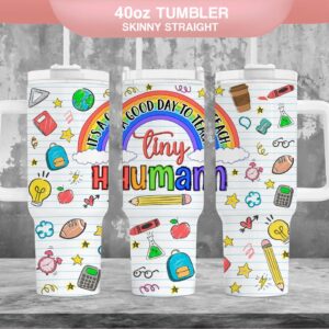 Teacher Life Custom Stanley Quencher 40oz Stainless Steel Tumbler With Handle