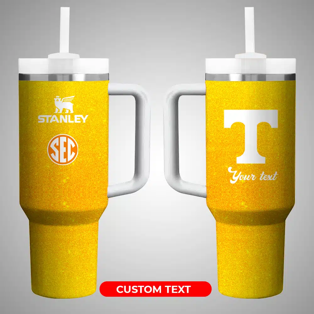 Tennessee VolunteersÂ NCAA Custom Stanley Quencher 40oz Stainless Steel Tumbler With Handle
