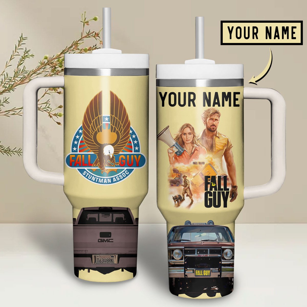 The Fall Guy Movies Custom Stanley Quencher 40oz Stainless Steel Tumbler With Handle