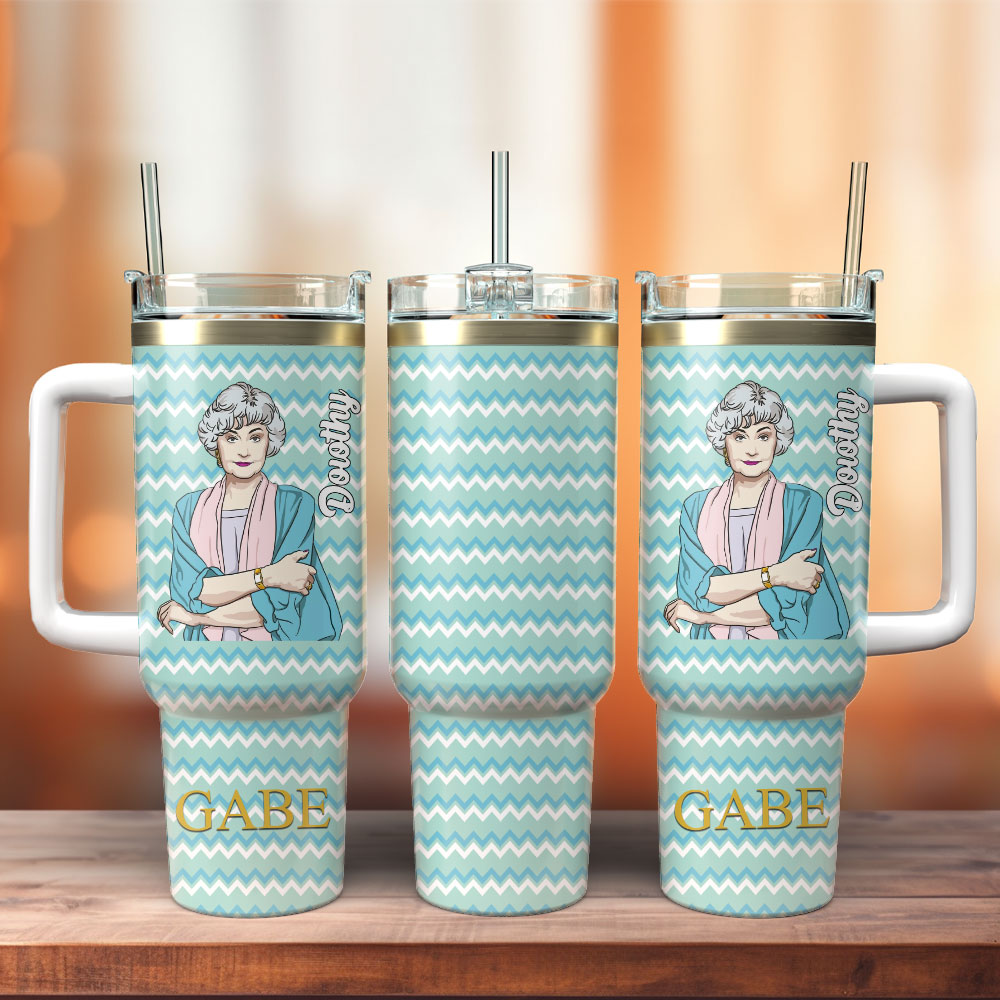 The Golden Girls TV Series Custom Stanley Quencher 40oz Stainless Steel Tumbler With Handle