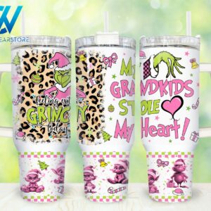 The Grinch Movies Custom Stanley Quencher 40oz Stainless Steel Tumbler With Handle