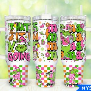 The Grinch Movies Custom Stanley Quencher 40oz Stainless Steel Tumbler With Handle