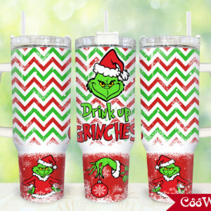 The Grinch Movies Custom Stanley Quencher 40oz Stainless Steel Tumbler With Handle