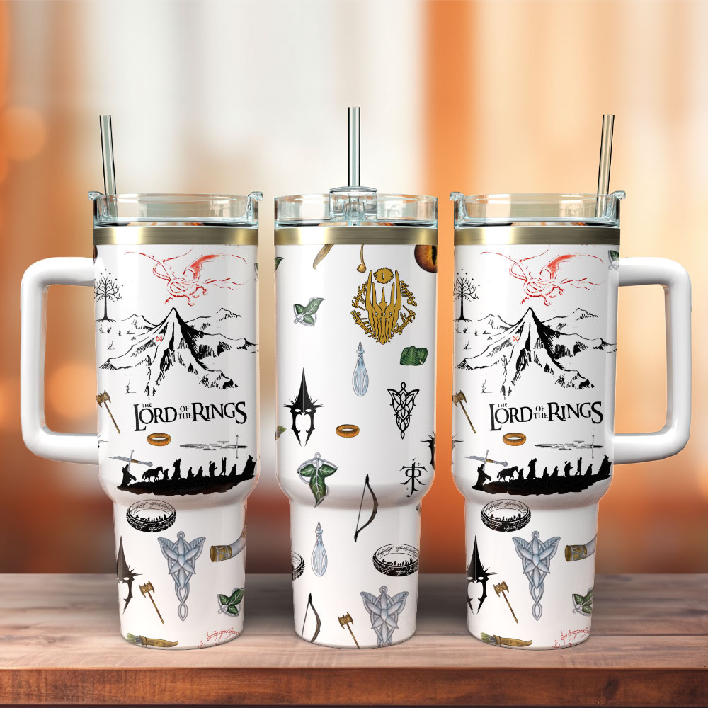 The Lord Of The Rings Movie Custom Stanley Quencher 40oz Stainless Steel Tumbler With Handle