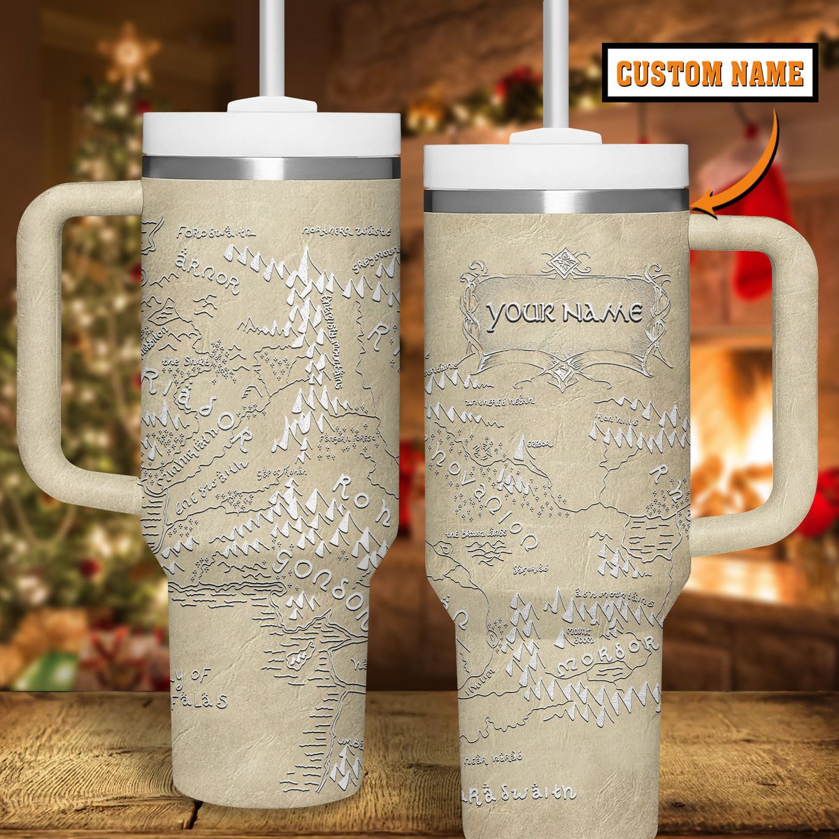 The Lord of the Rings Movies Custom Stanley Quencher 40oz Stainless Steel Tumbler With Handle