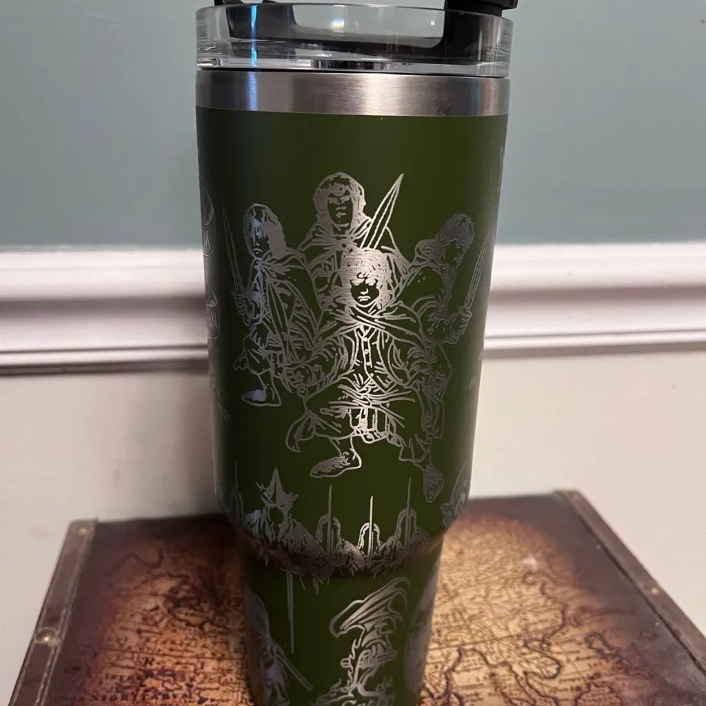 The Lord Of The Rings Movies Custom Stanley Quencher 40oz Stainless Steel Tumbler With Handle