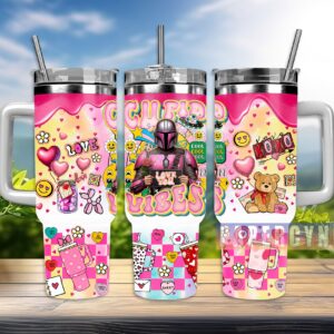 The Mandalorian Custom Stanley Quencher 40oz Stainless Steel Tumbler With Handle