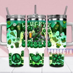 The Mandalorian Custom Stanley Quencher 40oz Stainless Steel Tumbler With Handle
