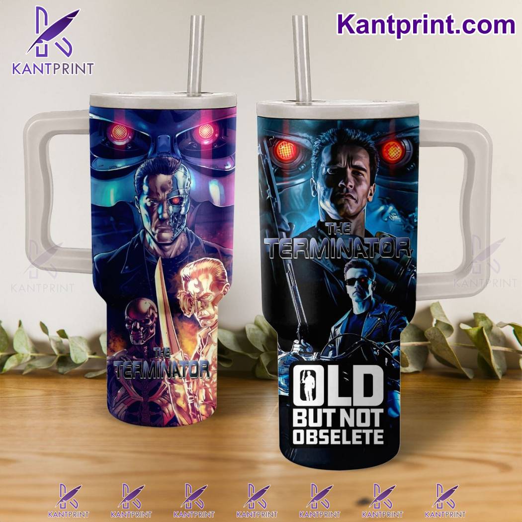 The Terminator Movies Custom Stanley Quencher 40oz Stainless Steel Tumbler With Handle