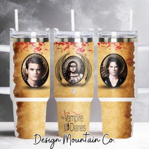 The Vampire Diaries Movies Custom Stanley Quencher 40oz Stainless Steel Tumbler With Handle