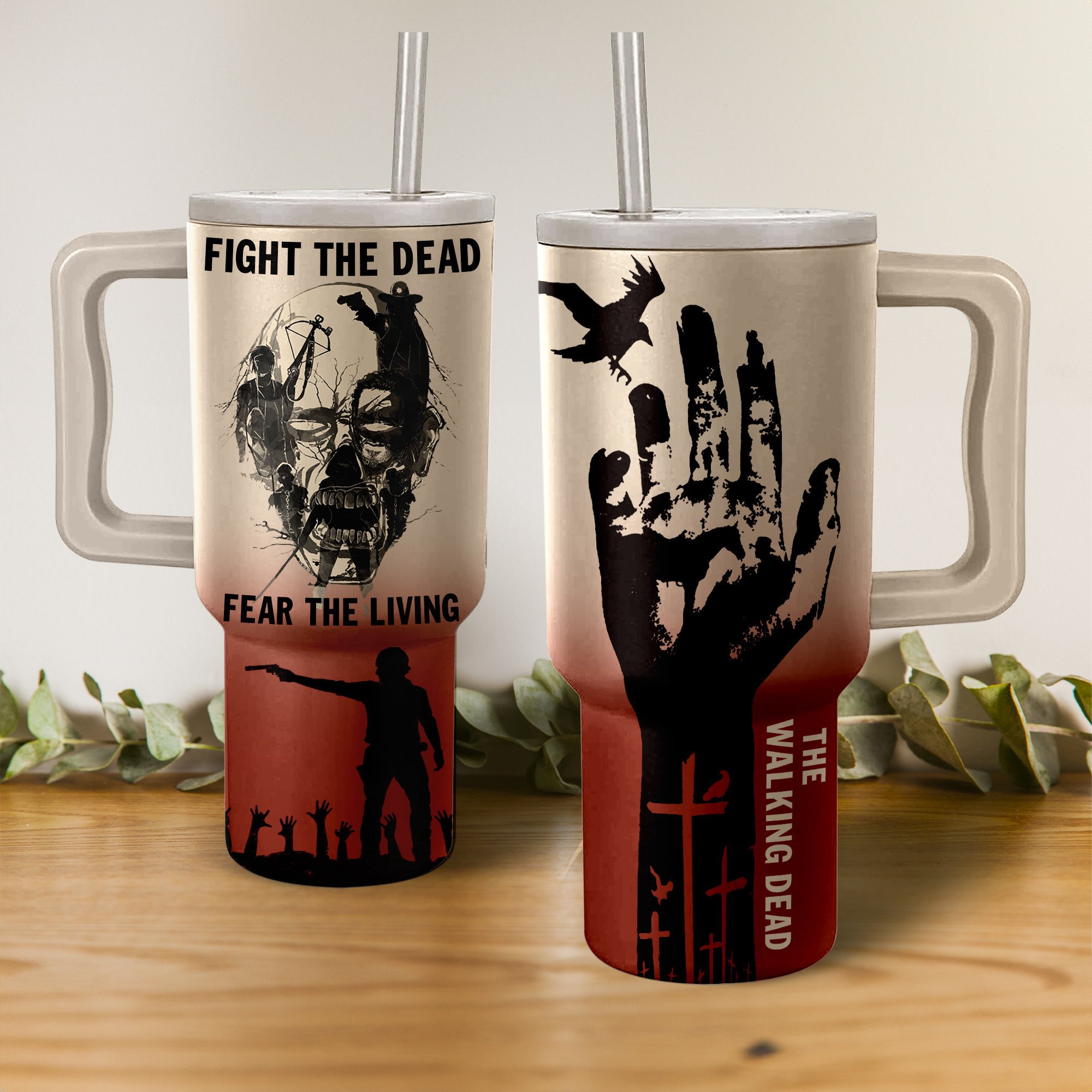 The Walking Dead Games Custom Stanley Quencher 40oz Stainless Steel Tumbler With Handle