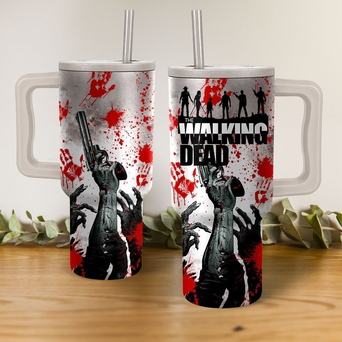 The Walking Dead Games Custom Stanley Quencher 40oz Stainless Steel Tumbler With Handle