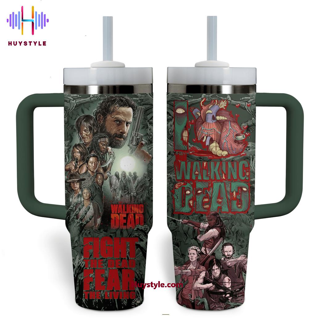 The Walking Dead TV Series Custom Stanley Quencher 40oz Stainless Steel Tumbler With Handle