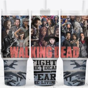The Walking Dead TV Series Custom Stanley Quencher 40oz Stainless Steel Tumbler With Handle