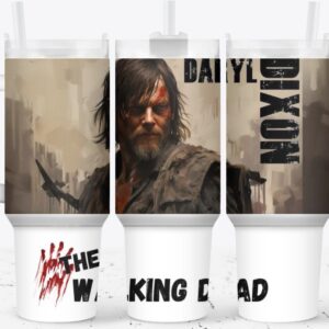 The Walking Dead TV Series Custom Stanley Quencher 40oz Stainless Steel Tumbler With Handle