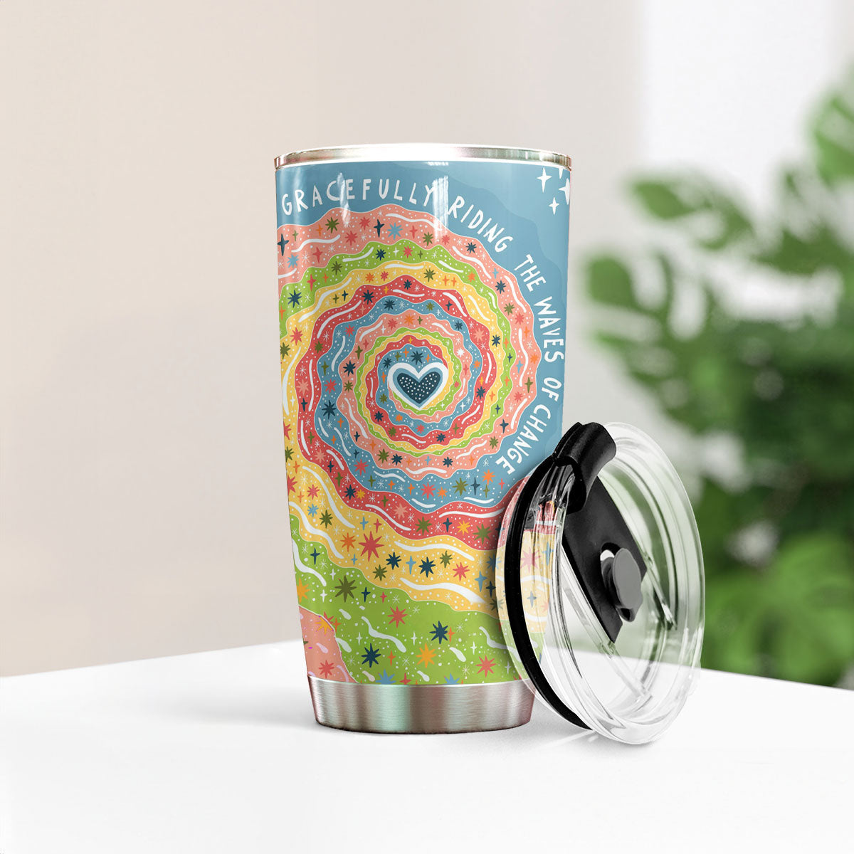 The Waves Custom Stanley Quencher 40oz Stainless Steel Tumbler With Handle