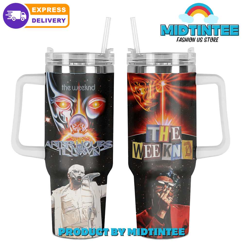 The Weeknd After Hours Til Dawn Music Custom Stanley Quencher 40oz Stainless Steel Tumbler With Handle