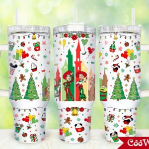 Toy Story Cartoon Custom Stanley Quencher 40oz Stainless Steel Tumbler With Handle