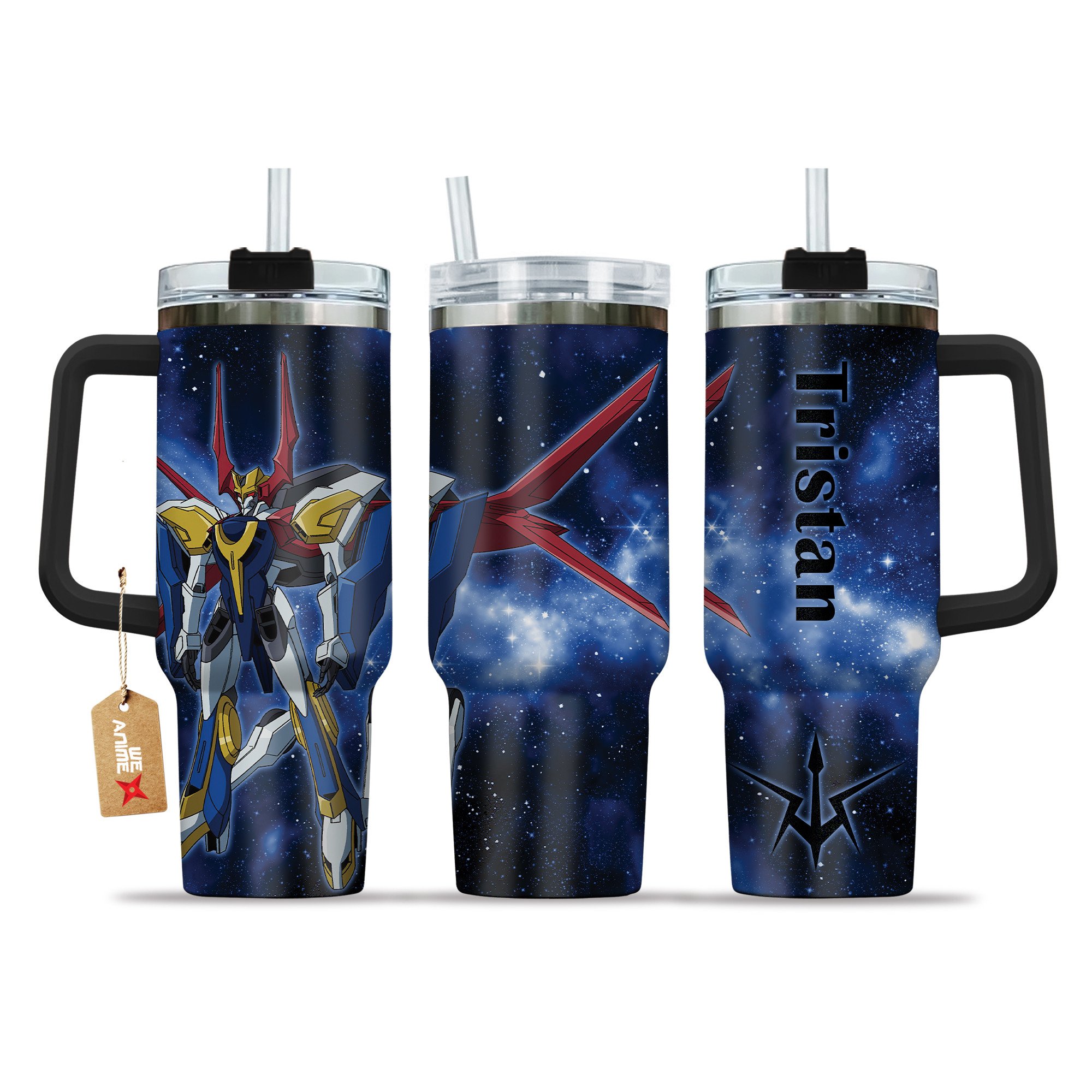 Tristan Divider Code Geass Anime Custom Stanley Quencher 40oz Stainless Steel Tumbler With Handle