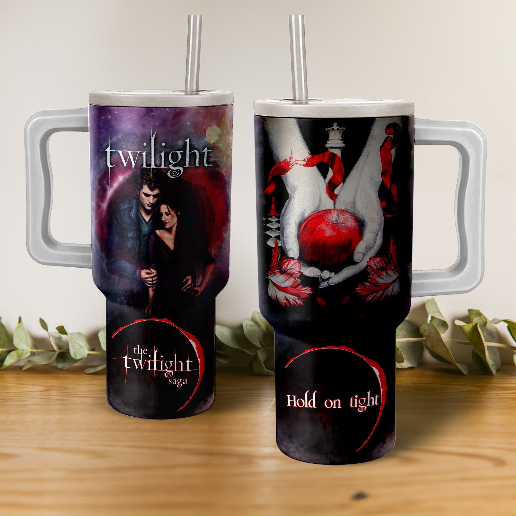 Twilight Movies Custom Stanley Quencher 40oz Stainless Steel Tumbler With Handle
