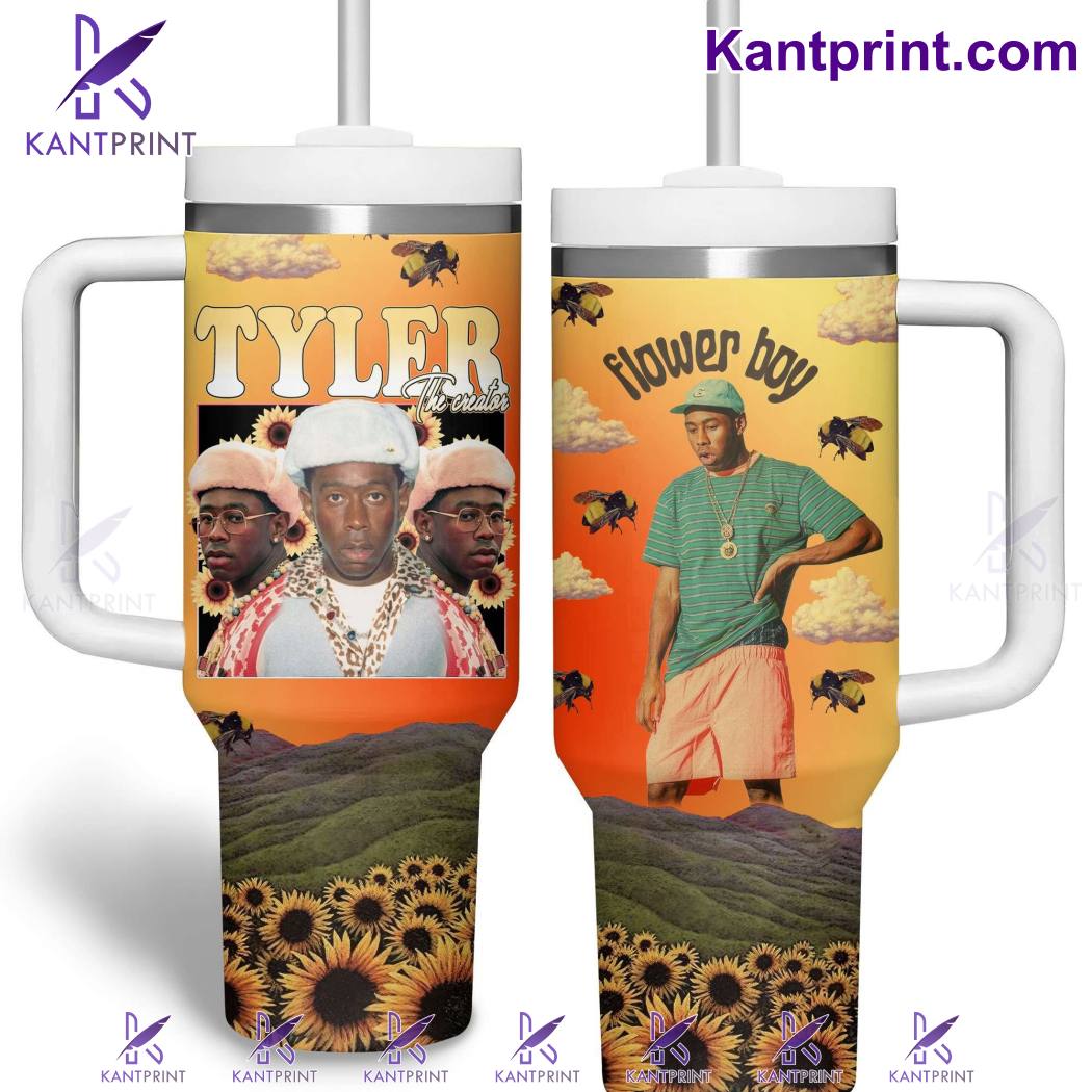 Tyler The Creator Music Custom Stanley Quencher 40oz Stainless Steel Tumbler With Handle