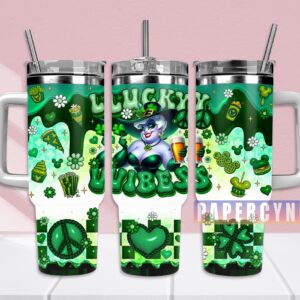 Ursula The Little Mermaid Custom Stanley Quencher 40oz Stainless Steel Tumbler With Handle