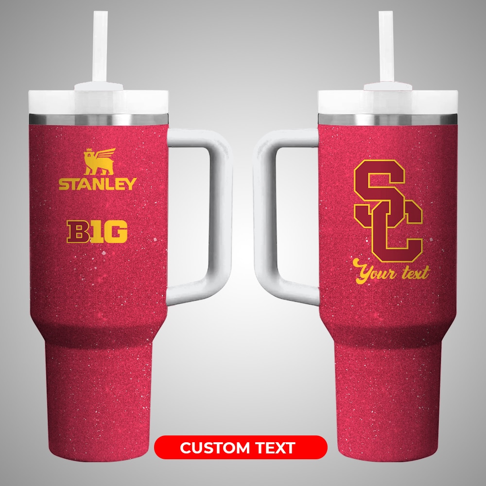 USC TrojansÂ NCAA Custom Stanley Quencher 40oz Stainless Steel Tumbler With Handle