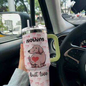 Valentine Custom Stanley Quencher 40oz Stainless Steel Tumbler With Handle