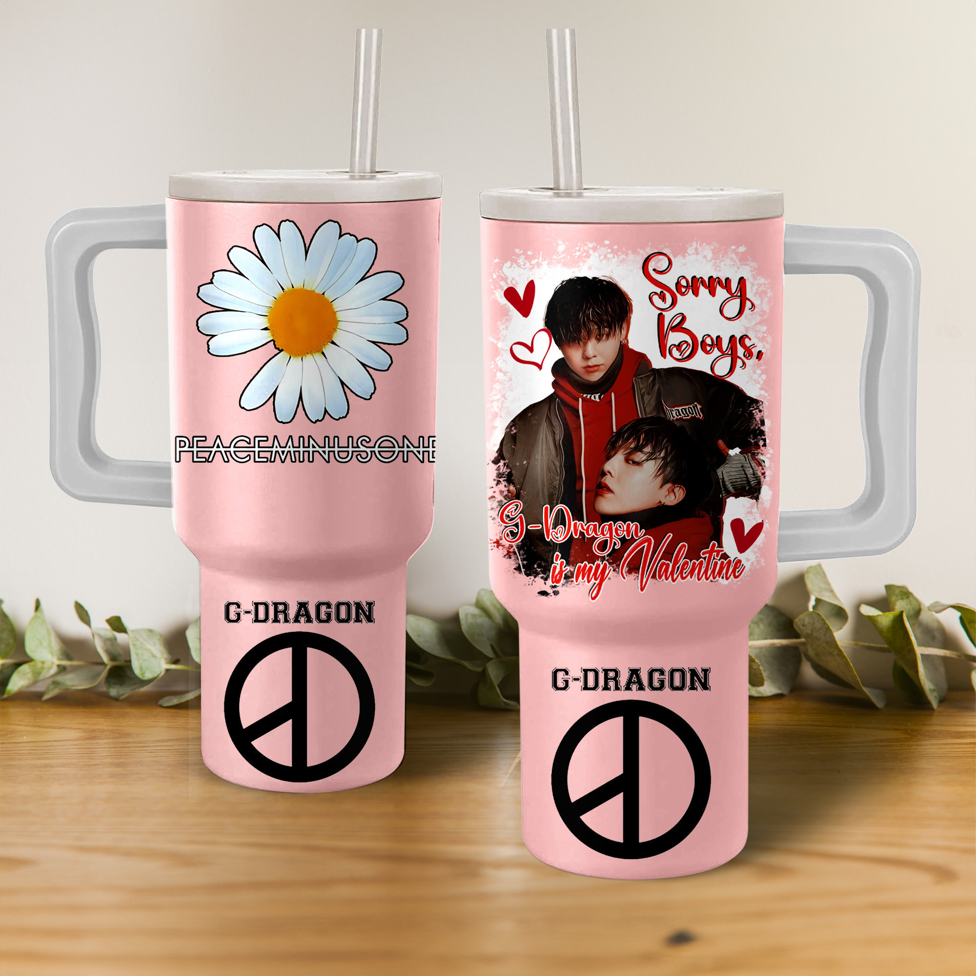 Valentine G-Dragon Music Custom Stanley Quencher 40oz Stainless Steel Tumbler With Handle