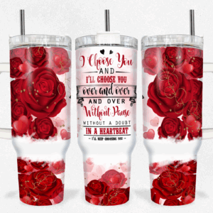 Valentine Stitch Disney Cartoon Custom Stanley Quencher 40oz Stainless Steel Tumbler With Handle