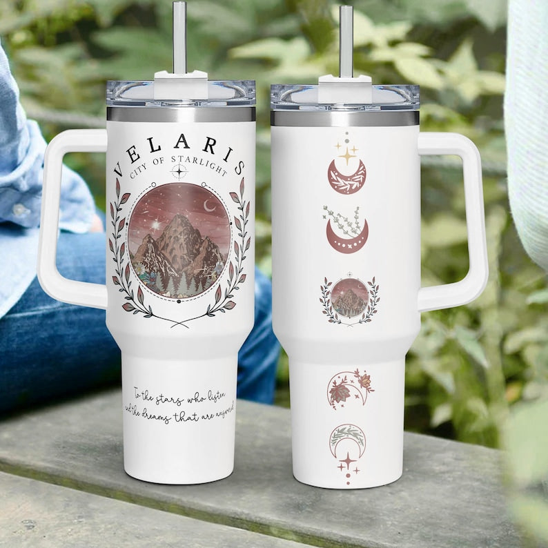 Velaris City Of Starlight Movies Custom Stanley Quencher 40oz Stainless Steel Tumbler With Handle