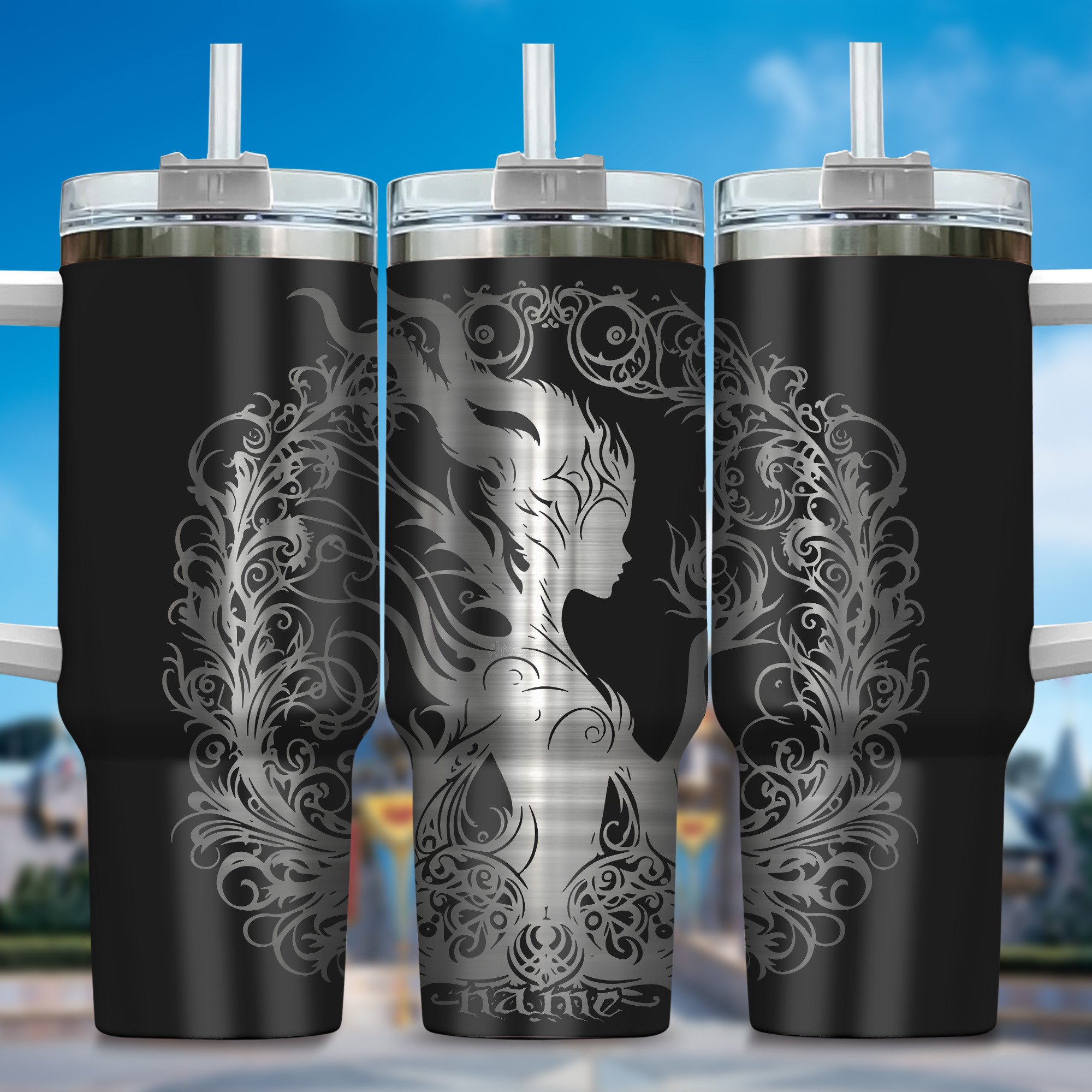 Villains Movies Custom Stanley Quencher 40oz Stainless Steel Tumbler With Handle