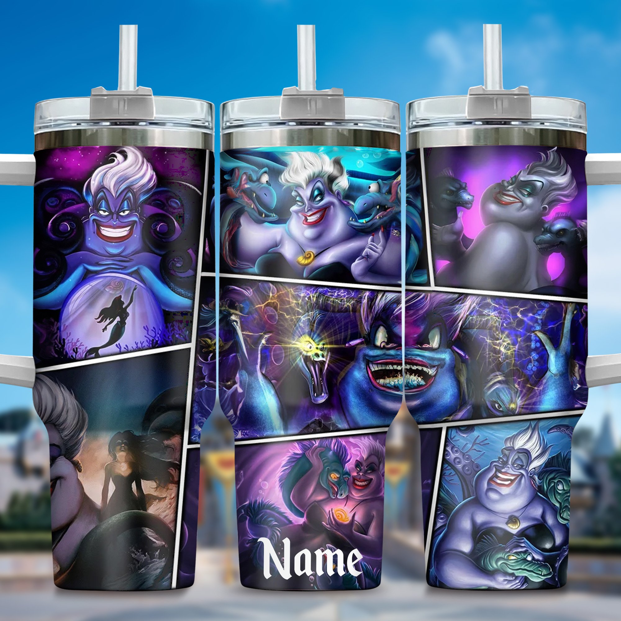 Villains Movies Custom Stanley Quencher 40oz Stainless Steel Tumbler With Handle