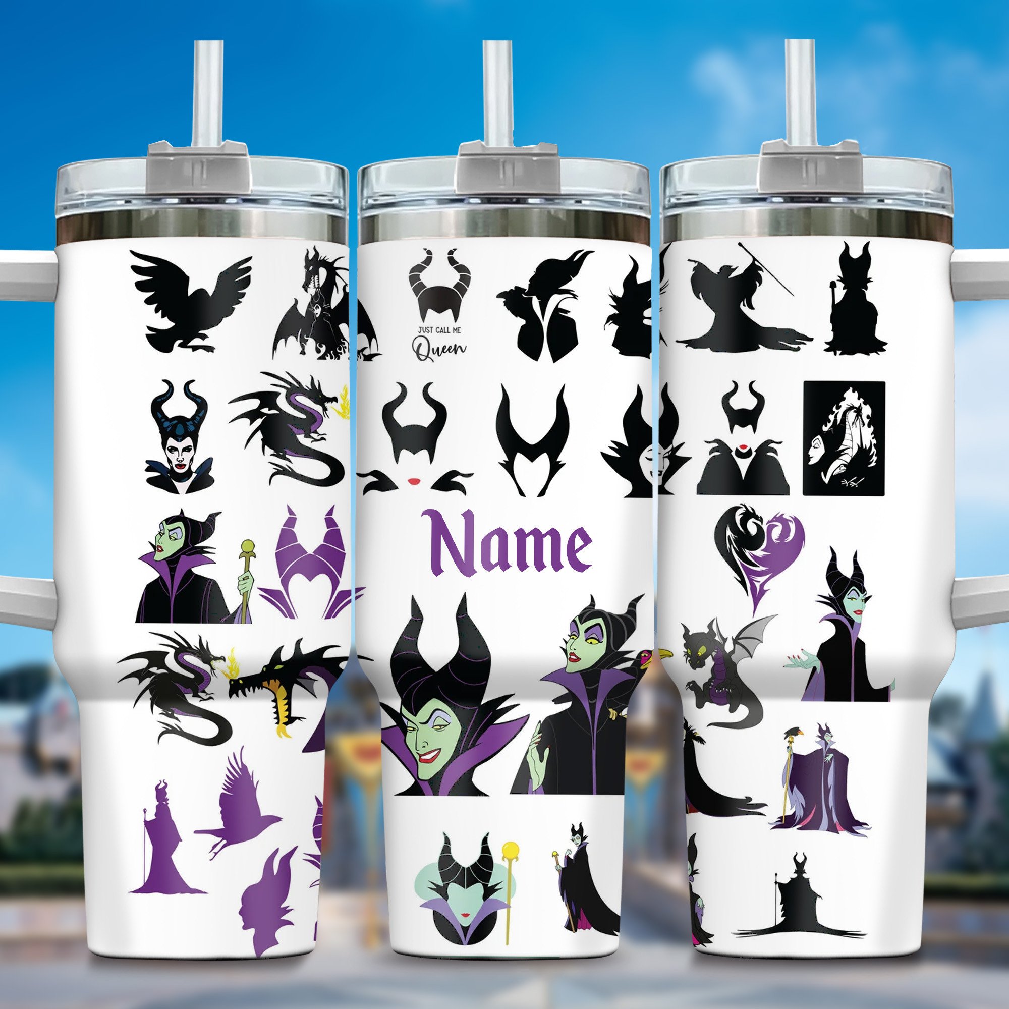 Villains Movies Custom Stanley Quencher 40oz Stainless Steel Tumbler With Handle