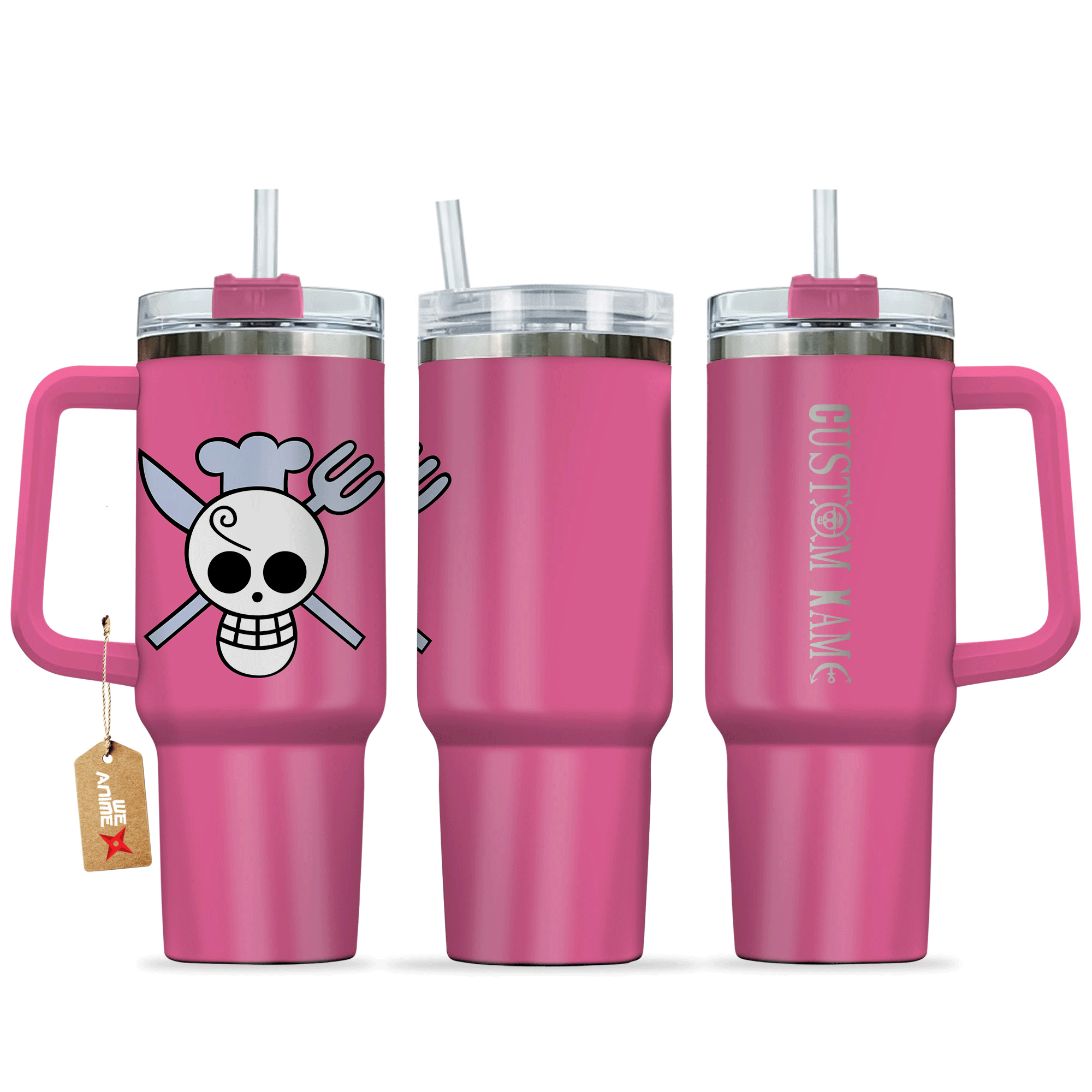 Vinsmoke Sanji One Piece Anime Custom Stanley Quencher 40oz Stainless Steel Tumbler With Handle