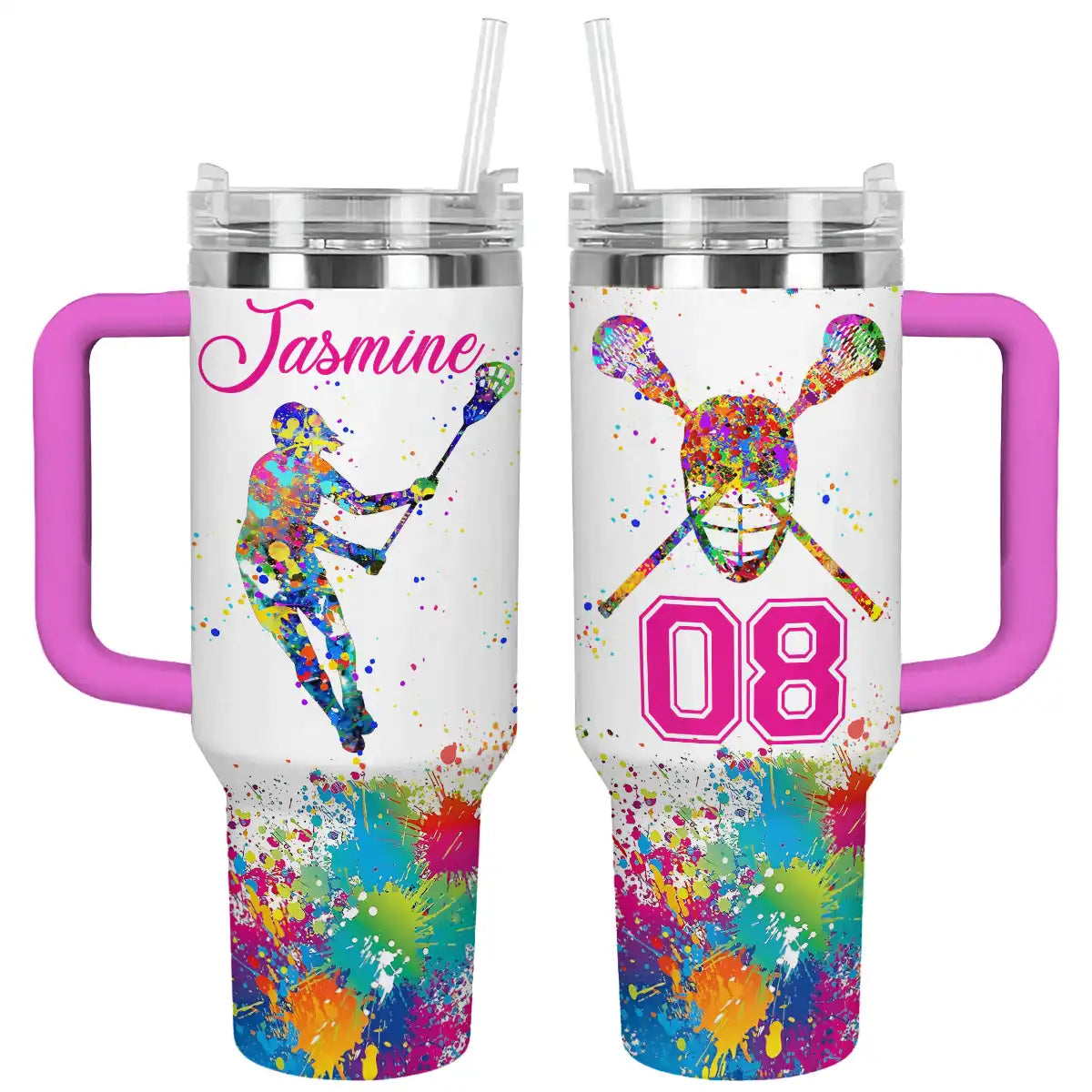 Volleyball Custom Stanley Quencher 40oz Stainless Steel Tumbler With Handle