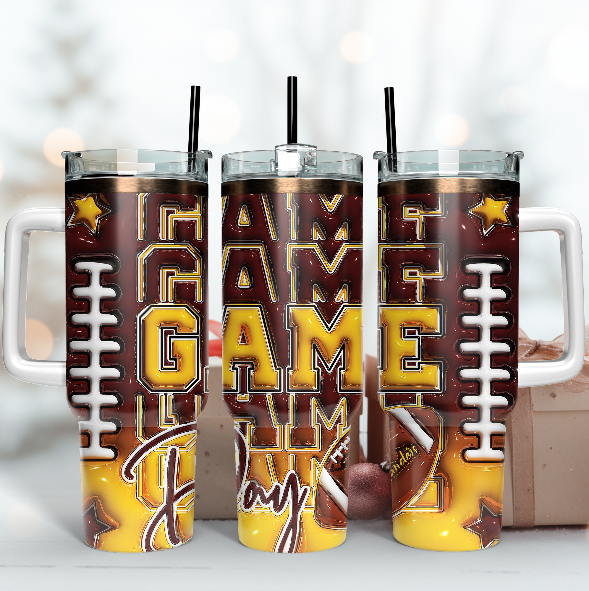 Washington Commanders NFL Game Day Custom Stanley Quencher 40oz Stainless Steel Tumbler With Handle