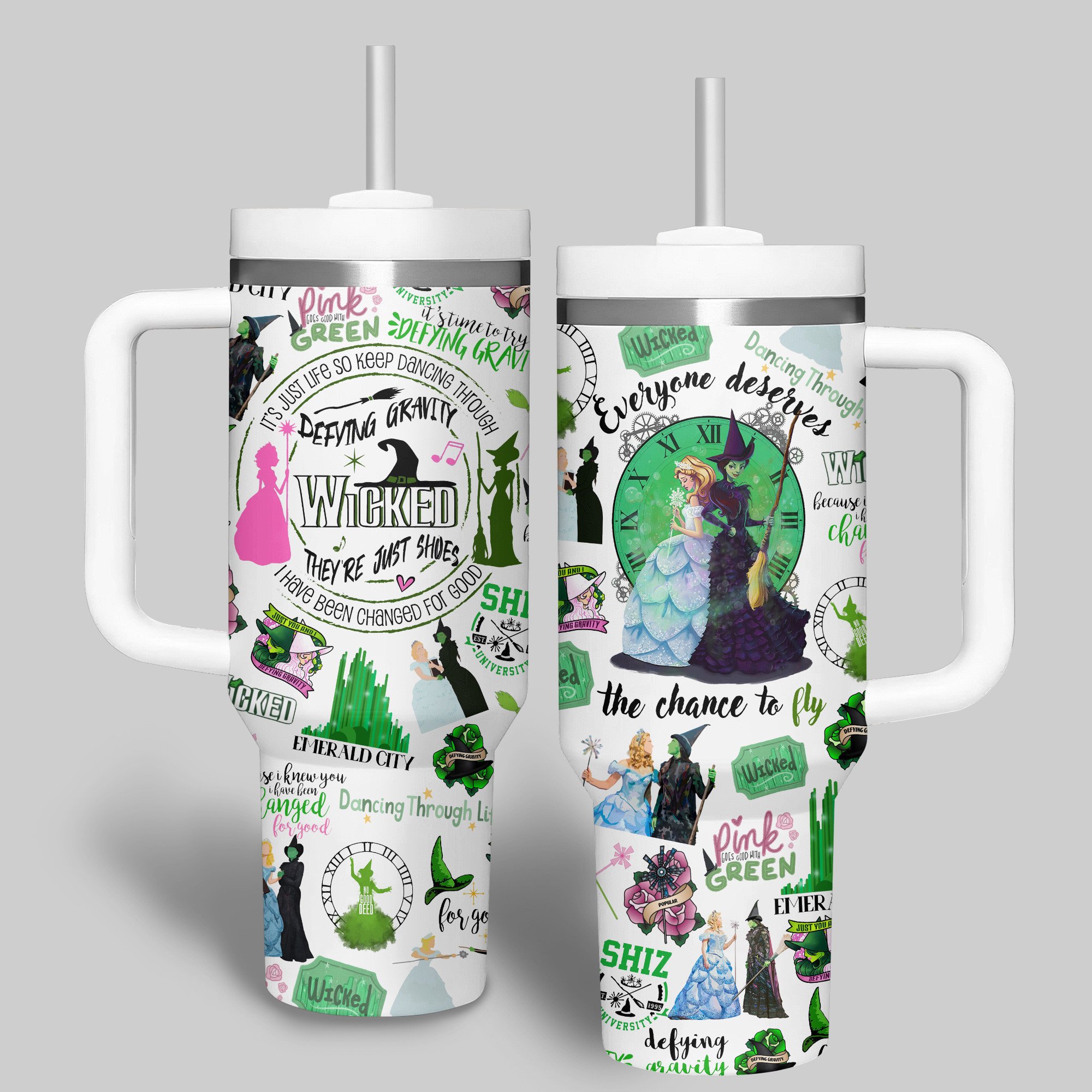 Wicked Music Custom Stanley Quencher 40oz Stainless Steel Tumbler With Handle