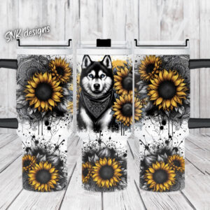Wolf Flower Custom Stanley Quencher 40oz Stainless Steel Tumbler With Handle