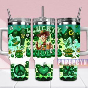 Woody Toy Story Custom Stanley Quencher 40oz Stainless Steel Tumbler With Handle