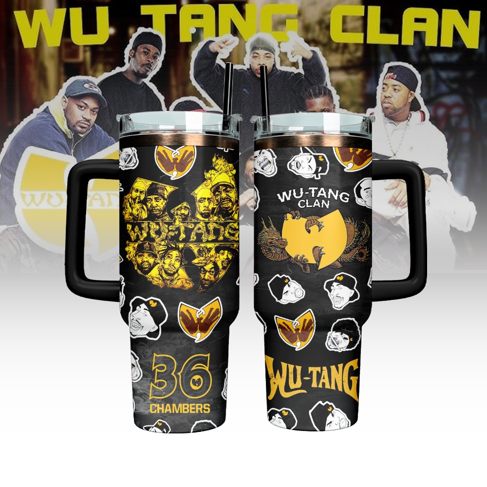 Wu-Tang Clan Custom Stanley Quencher 40oz Stainless Steel Tumbler With Handle