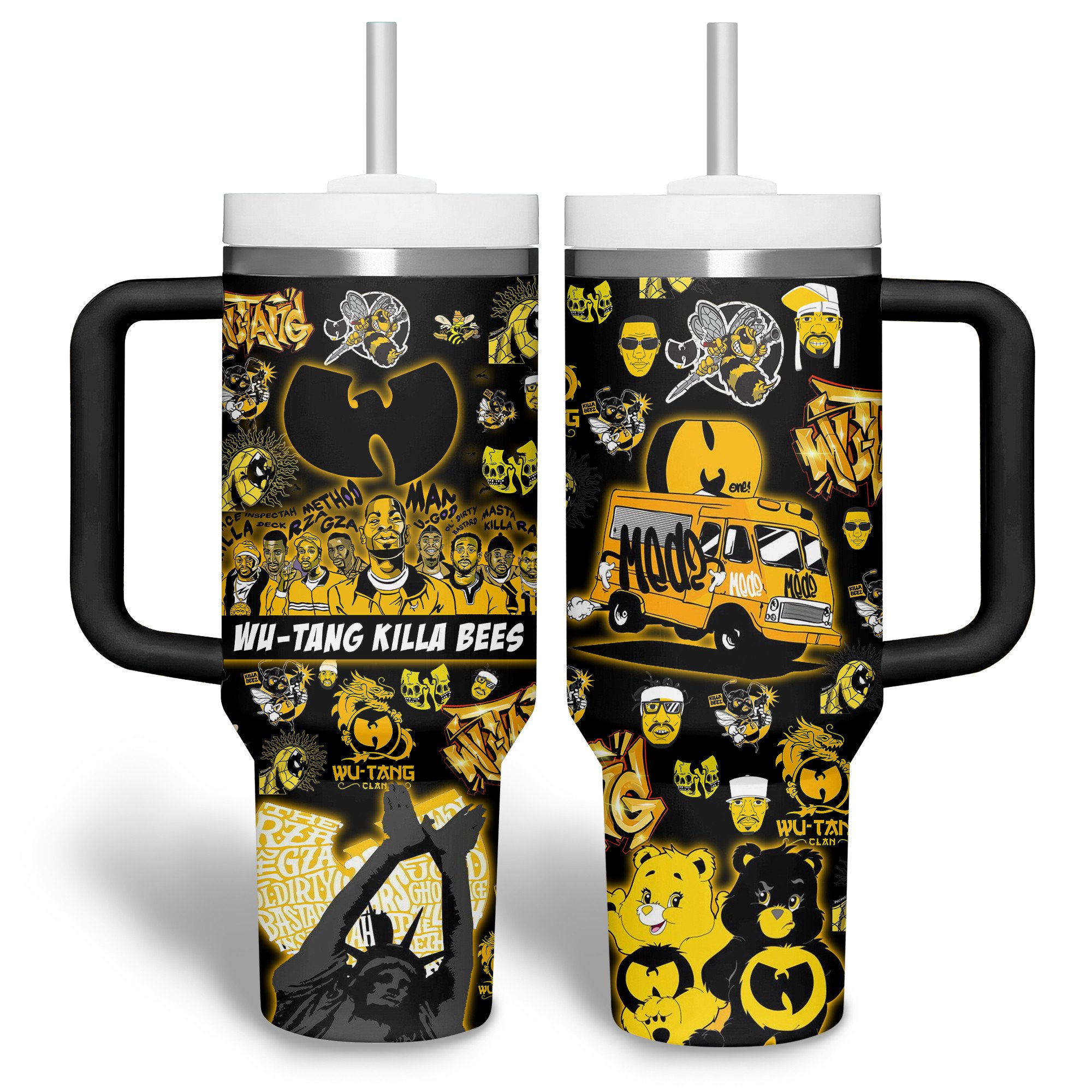 Wu-Tang Music Custom Stanley Quencher 40oz Stainless Steel Tumbler With Handle