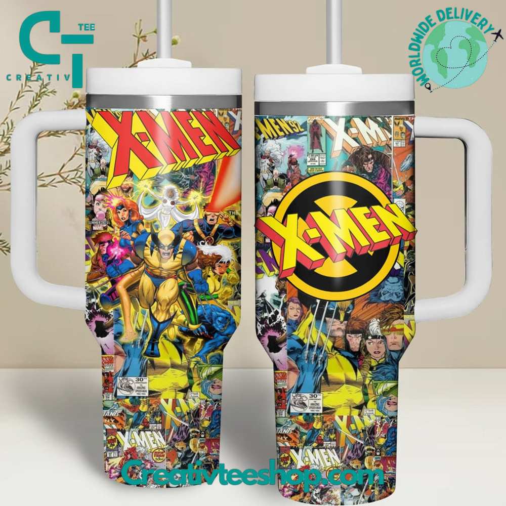 X-Men 97 Movies Custom Stanley Quencher 40oz Stainless Steel Tumbler With Handle