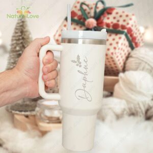 Xmas Gift Custom Stanley Quencher 40oz Stainless Steel Tumbler With Handle