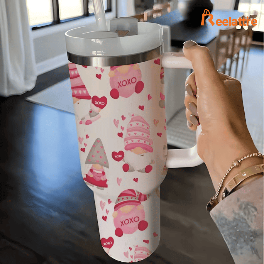XOXO Movies Custom Stanley Quencher 40oz Stainless Steel Tumbler With Handle