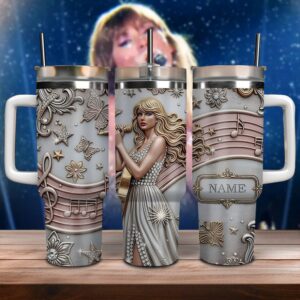Taylor Swift Music Custom Stanley Cup 40 oz 30 oz Tumbler With Handle
