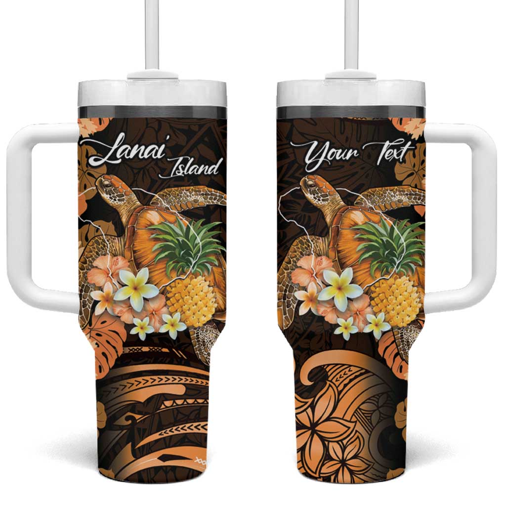 Aloha Hawaii Lanai Island Custom Stanley Quencher 40oz Stainless Steel Tumbler With Handle